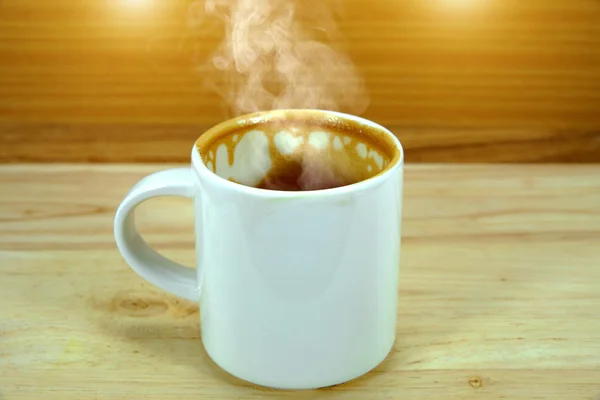 Macchie di caffè cappuccino su tazze di caffè . — Foto Stock