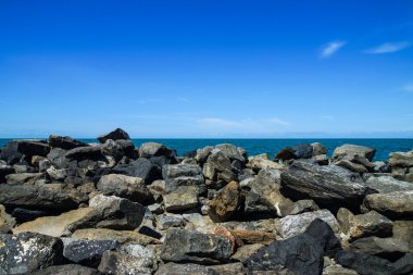 Fırtına akım koruması için taş