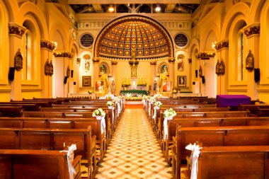 eski Hıristiyan kilisenin iç.