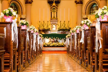 eski Hıristiyan kilisenin iç.