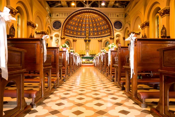 The interior of the ancient Christian church.