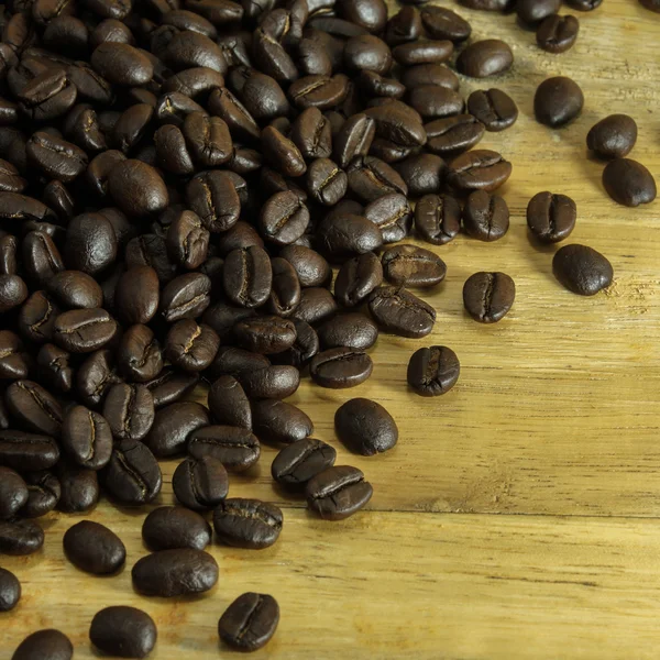 Café no fundo de madeira — Fotografia de Stock