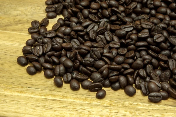 Kaffee auf Holzgrund — Stockfoto