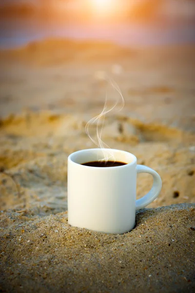 Café en la playa. — Foto de Stock