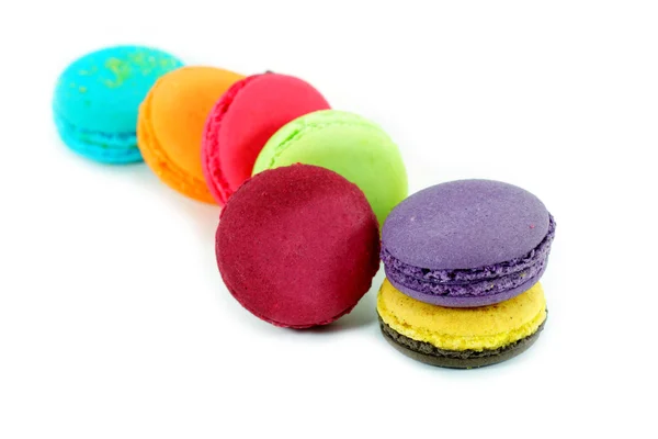 Traditionele franse kleurrijke macarons — Stockfoto