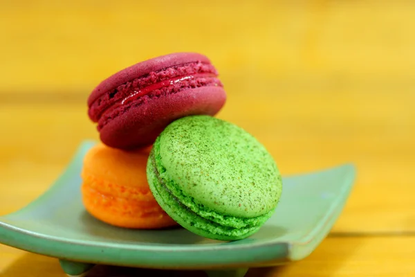 Macarons coloridos franceses tradicionais — Fotografia de Stock