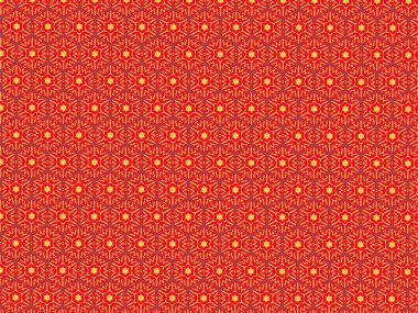 Kırmızı arkaplanda soyut renk çizgisi deseni.