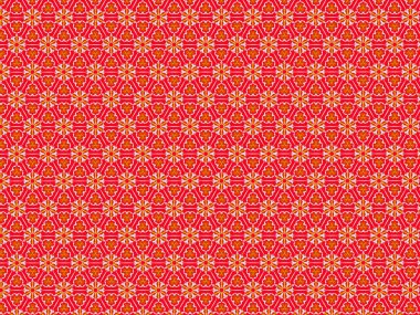 Kırmızı arkaplanda soyut renk çizgisi deseni.