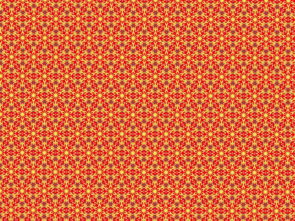 Абстрактная цветовая гамма на красном фоне.