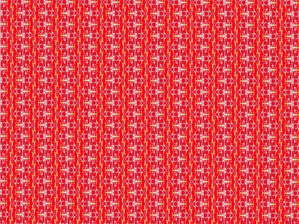 Abstract Kleurlijn Patroon Rode Achtergrond — Stockfoto