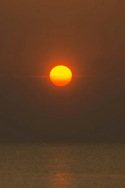 Céu Pôr Sol Lago Tempo Dourado — Fotografia de Stock