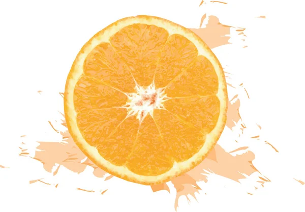 Abstract Orange Slices Color Spread White Background — Fotografia de Stock