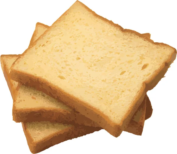 Περίληψη Του Κομμένου Ψωμιού Στο Λευκό Φόντο — Φωτογραφία Αρχείου