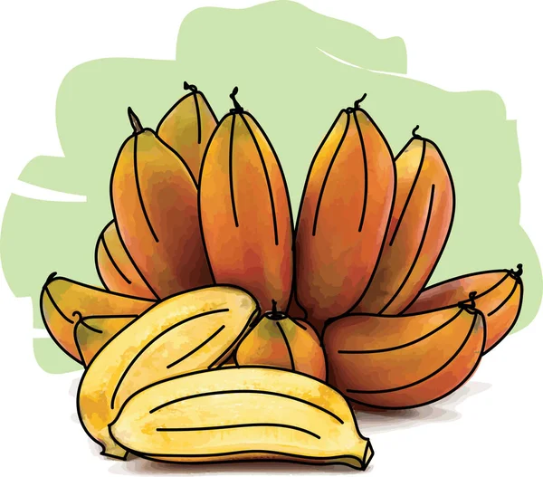 Резюме Разрыва Бананов Цветной Краской Белом Фоне — стоковое фото