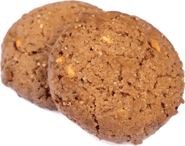 Sammanfattning Cookies Vit Bakgrund — Stockfoto