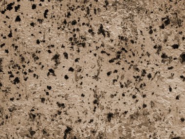 Sepia toning of Rust patterns on the surface of the deteriorated industrial background.