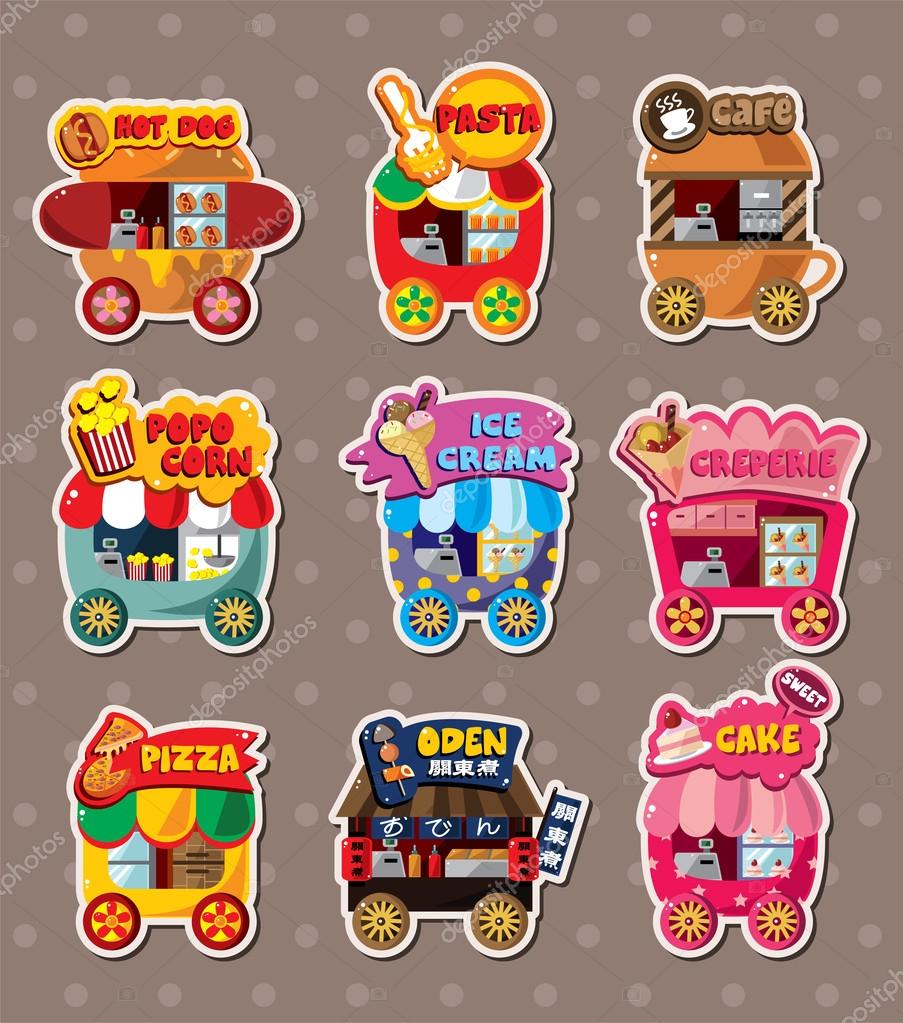 Cartoon market store stickers Stock Vector Image by ©mocoo2003 12836475
