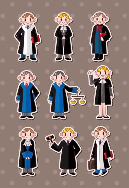 çizgi film yargıç çıkartmaları