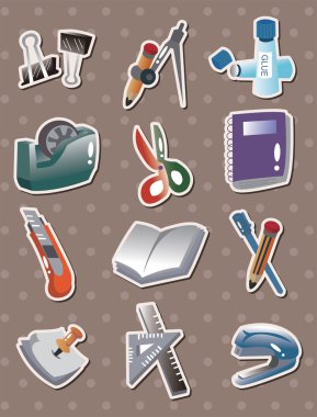 Doodle kırtasiye çıkartmalar