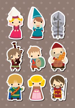 cartoon Medieval stickers clipart