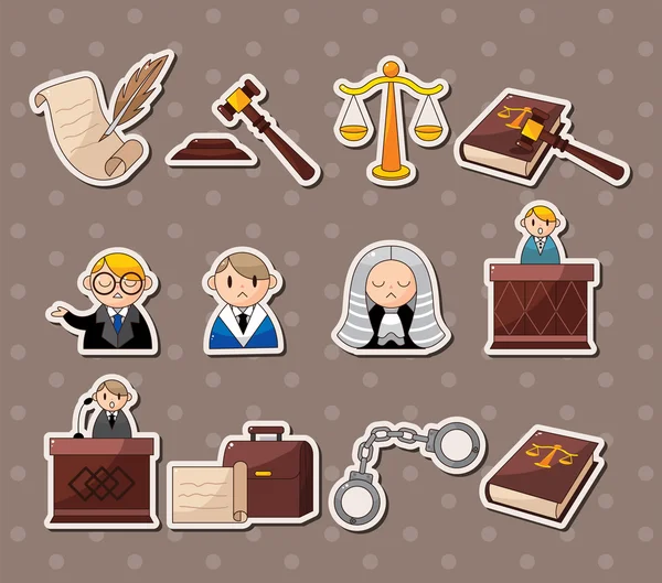Law stickers — Stock Vector