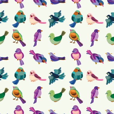 Dikişsiz kuş desen