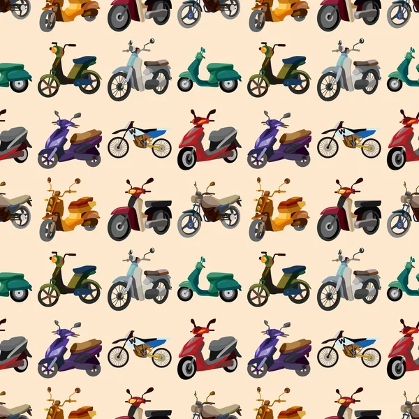 Seamless motorcycle pattern — Stock Vector