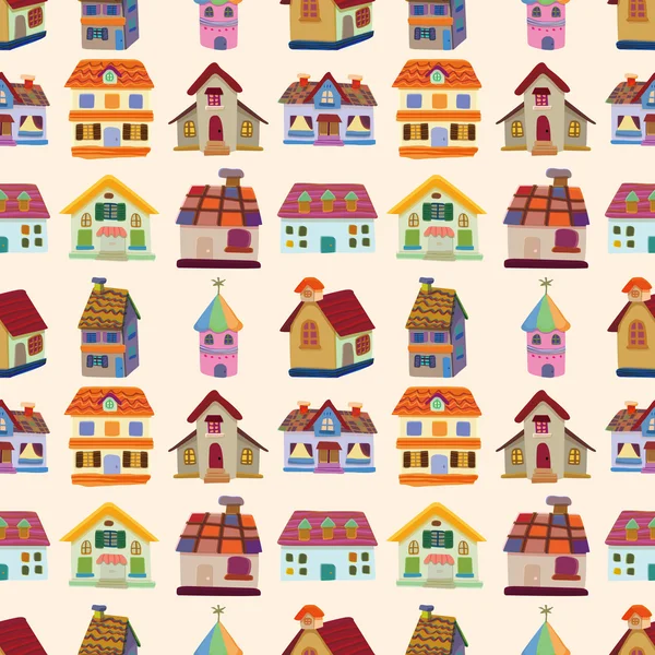 Seamless house pattern — Stock Vector