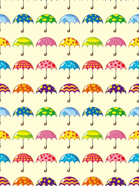 Seamless umbrella pattern — Stock Vector