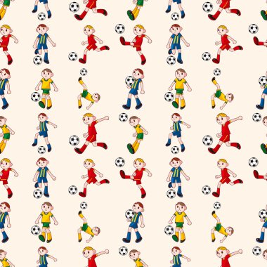 Dikişsiz futbol oyuncu desen