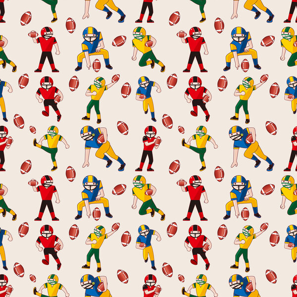 seamless football pattern