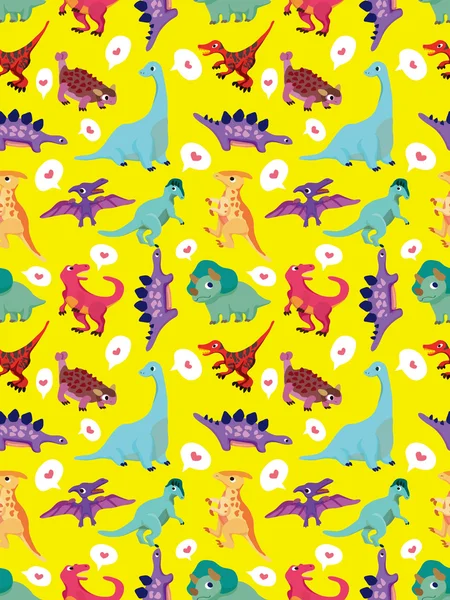 Motif de dinosaure sans couture — Image vectorielle