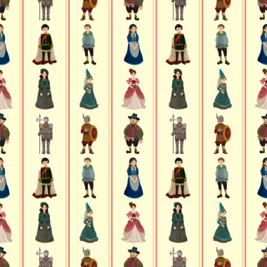 seamless Medieval pattern clipart