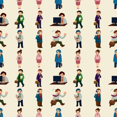 Dikişsiz ofis işçi desen