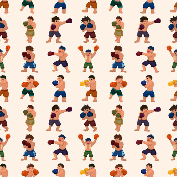 бесшовный боксерский узор
