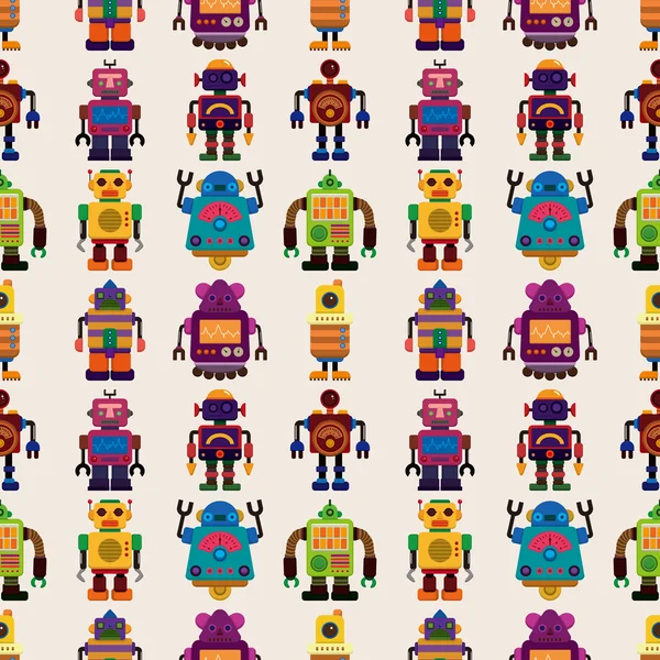 Seamless Robot pattern — Stock Vector