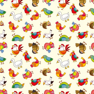 Dikişsiz kuş desen