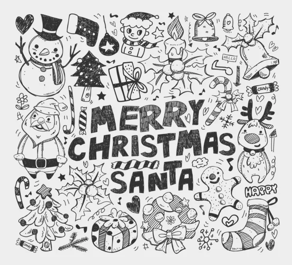 Doodle elemento de Natal —  Vetores de Stock