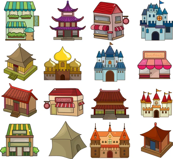 Set of house icons Royalty Free Stock Vectors
