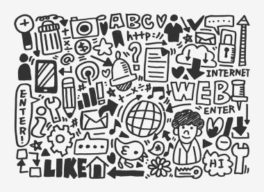 doodle network pattern