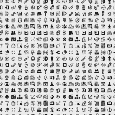 Dikişsiz doodle ağ desen