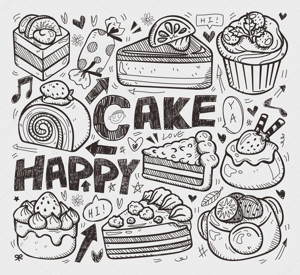 doodle cake element