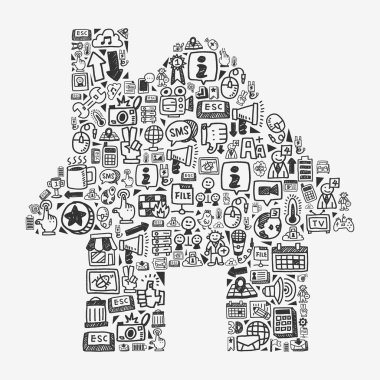 Doodle desen - web ev