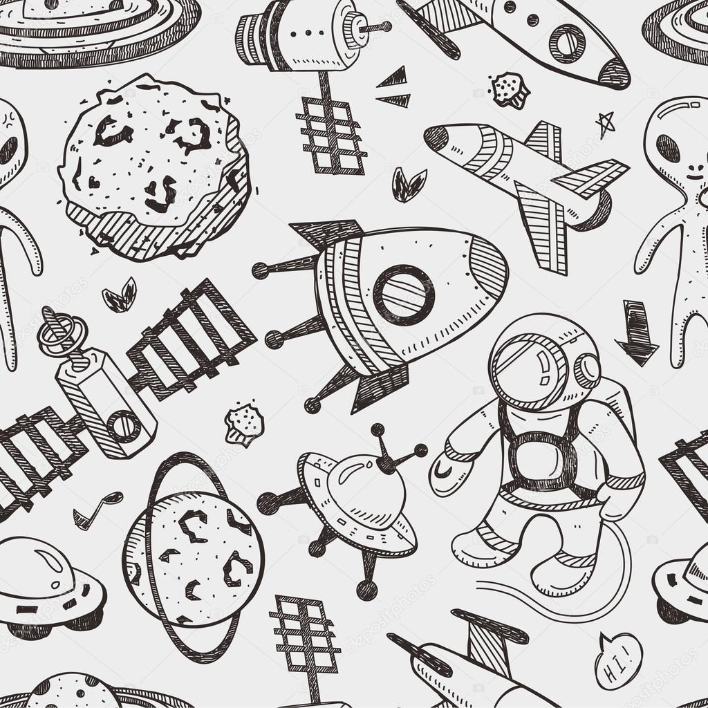 seamless space pattern