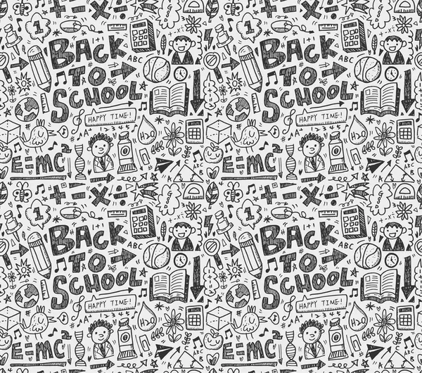 Fundo da escola Doodle — Vetor de Stock