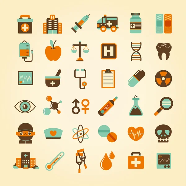 Medical icons set. — Stock Vector