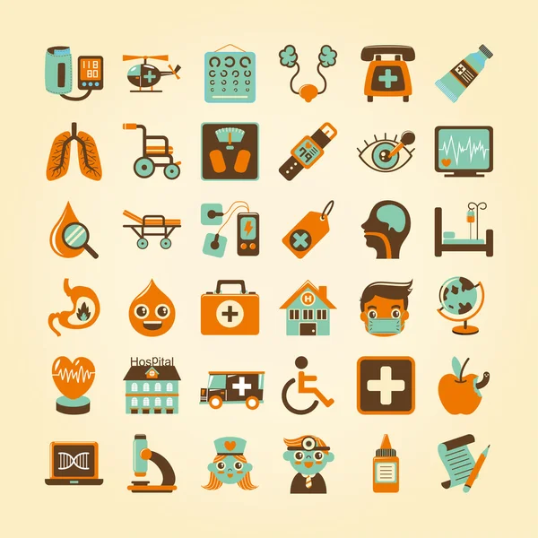 Medical icons set — Stock Vector