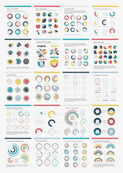 Infográfico Elements.Big ícone gráfico definido . — Vetor de Stock