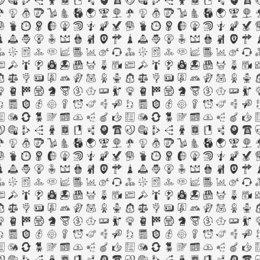 seamless 100 doodle iş modeli