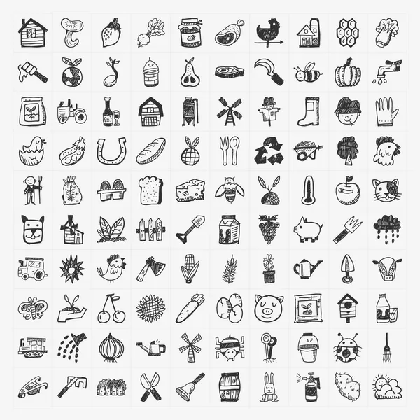 doodle Icon set tarım